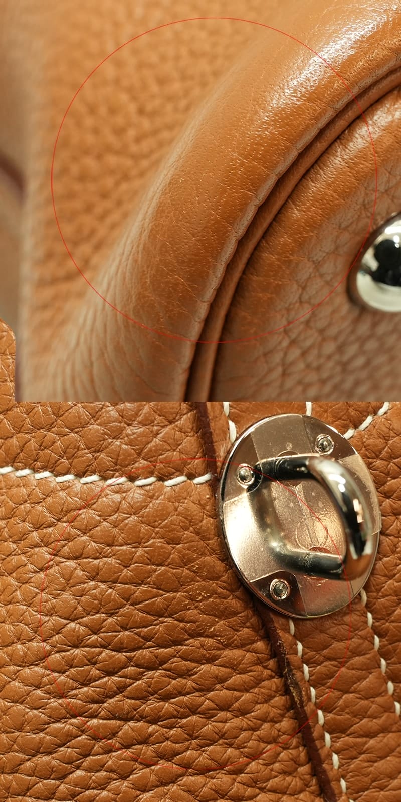 [Pre-loved] HERMES Shoulder bag Bolide31 Gold Taurillon Clemence Silver HW Stamp □R[LIKE NEW][Authentic]