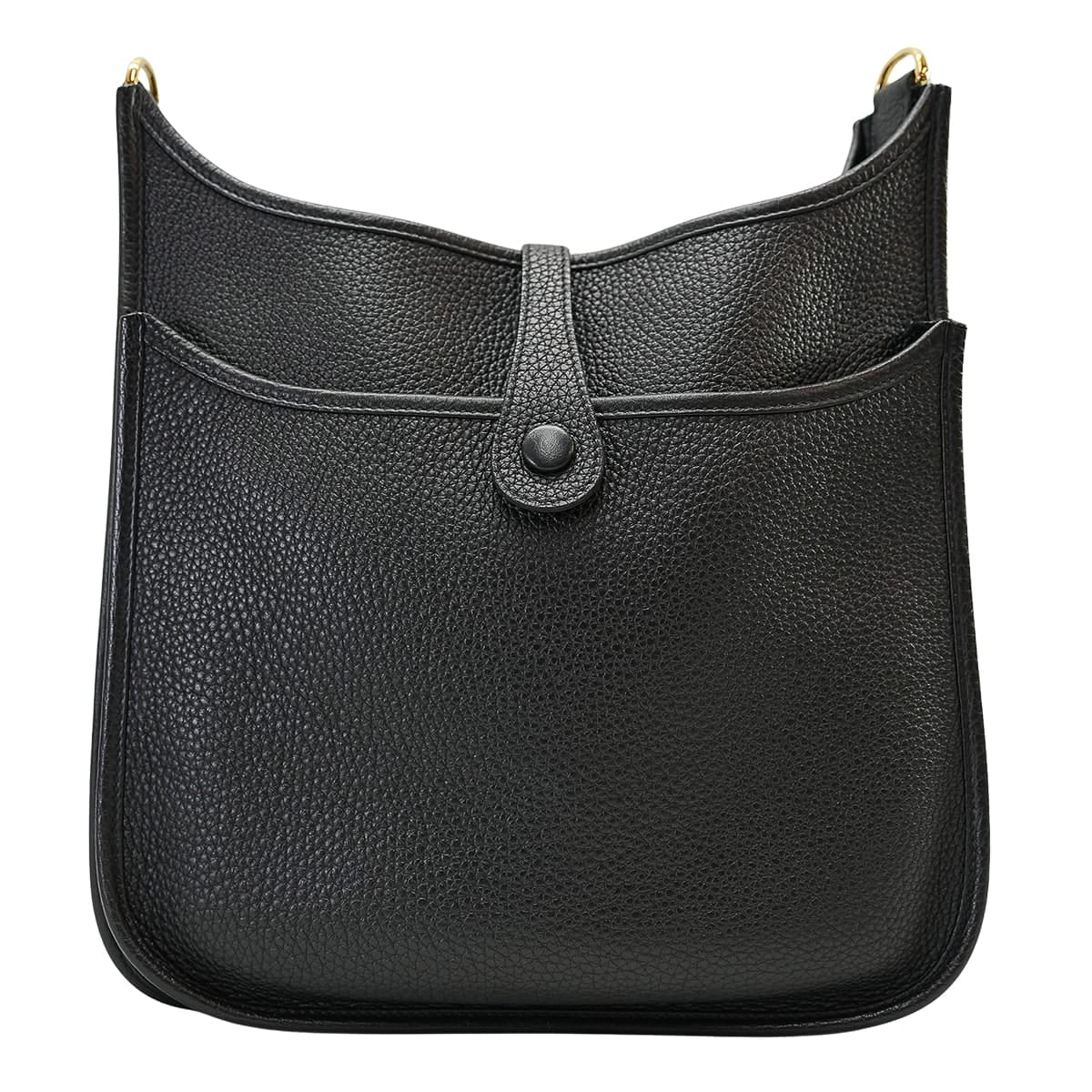 [Pre-loved] HERMES Shoulder bag Evelyne 29 PM Noir (Black) Taurillon Clemence Gold HW Stamp U[LIKE NEW][Authentic]