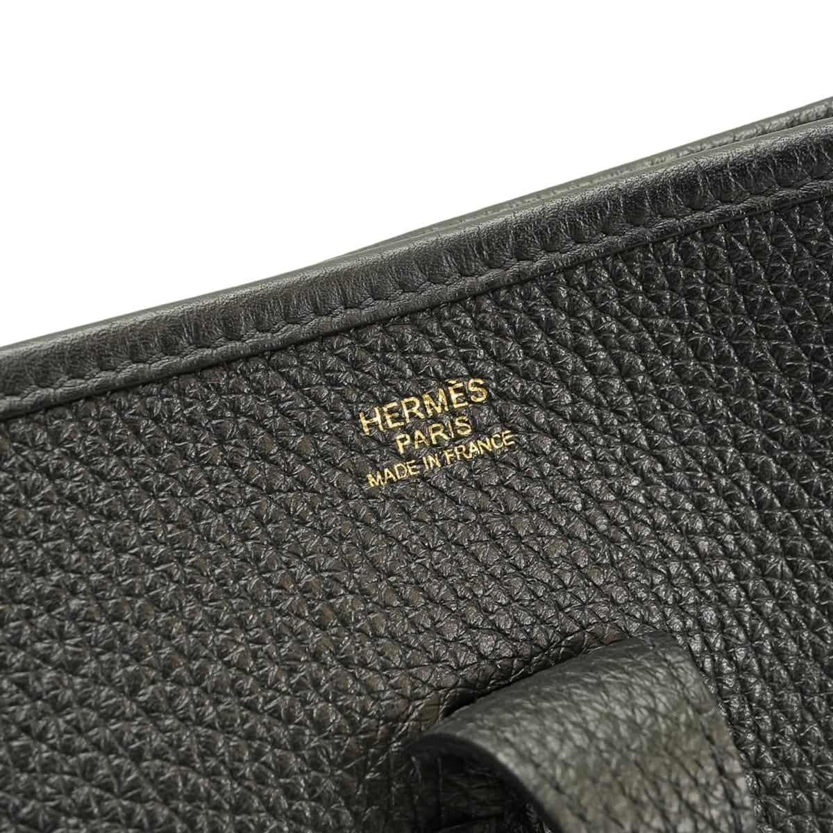 [Pre-loved] HERMES Shoulder bag Evelyne 29 PM Noir (Black) Taurillon Clemence Gold HW Stamp U[LIKE NEW][Authentic]