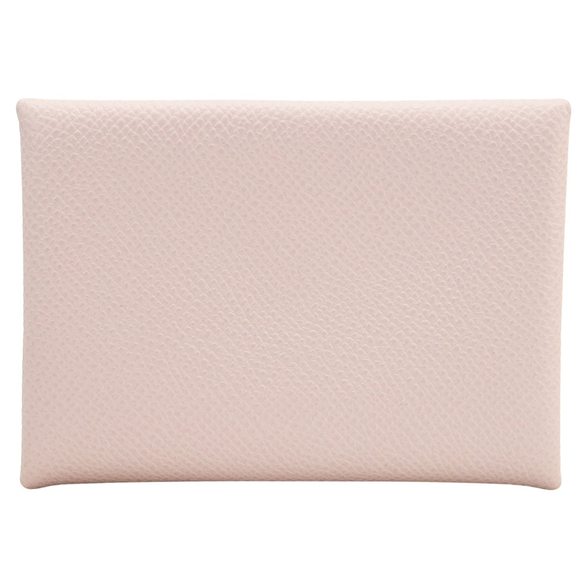 HERMES card holder Calvi Duo Mauve Pale Veau Epsom Silver HW Stamp B[EXCELLENT][Authentic]