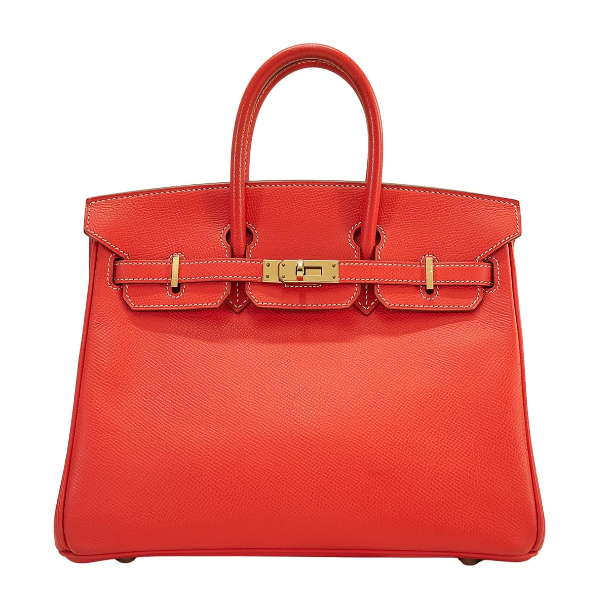 [Pre-loved] 2012SS HERMES Handbag Birkin25 Candy Rose Jaipur/Gold Veau Epsom Gold HW Stamp □P[USED A][Authentic]