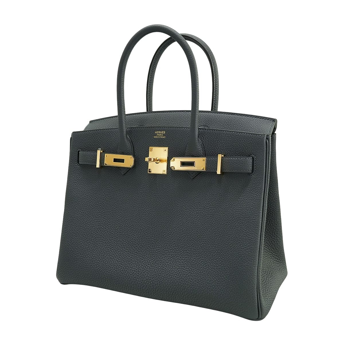 HERMES Handbag Birkin30 Gris Misty Veau Togo Gold HW Stamp G[BRAND NEW][Authentic]