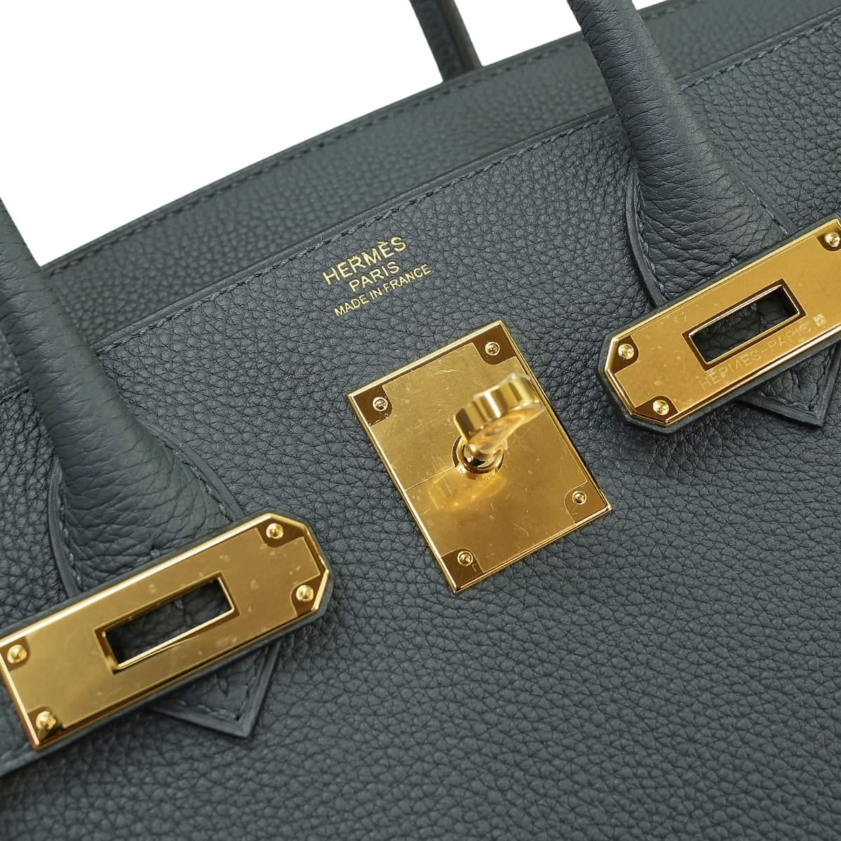 HERMES Handbag Birkin30 Gris Misty Veau Togo Gold HW Stamp G[BRAND NEW][Authentic]
