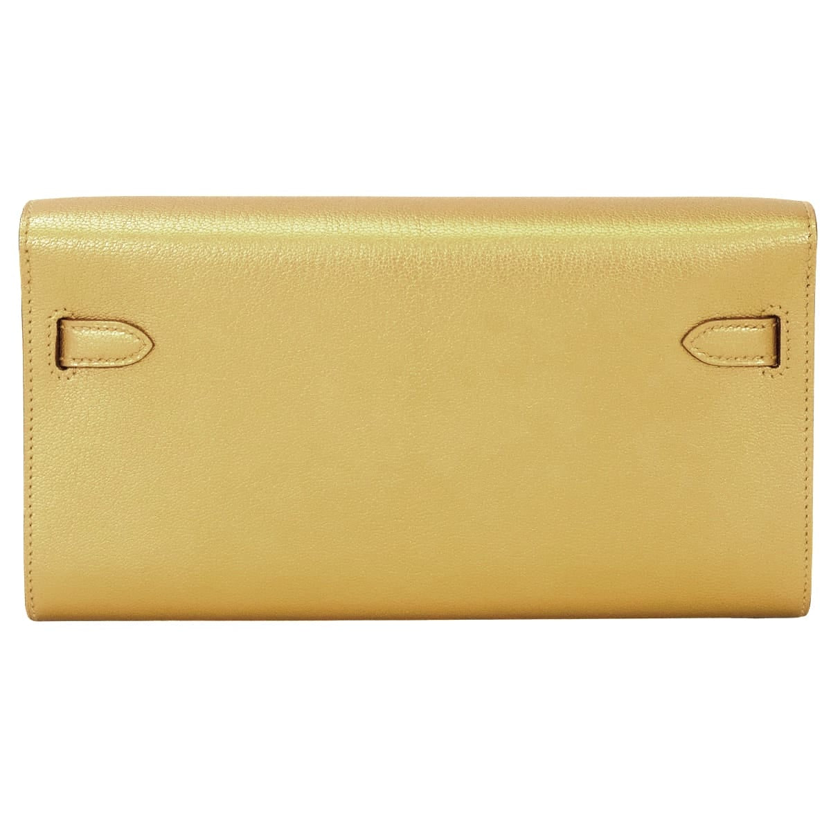 HERMES long wallet Kelly Wallet Long To Go New Dore (Metallic Gold) Chevre Chamkila Gold HW Stamp G[BRAND NEW][Authentic]