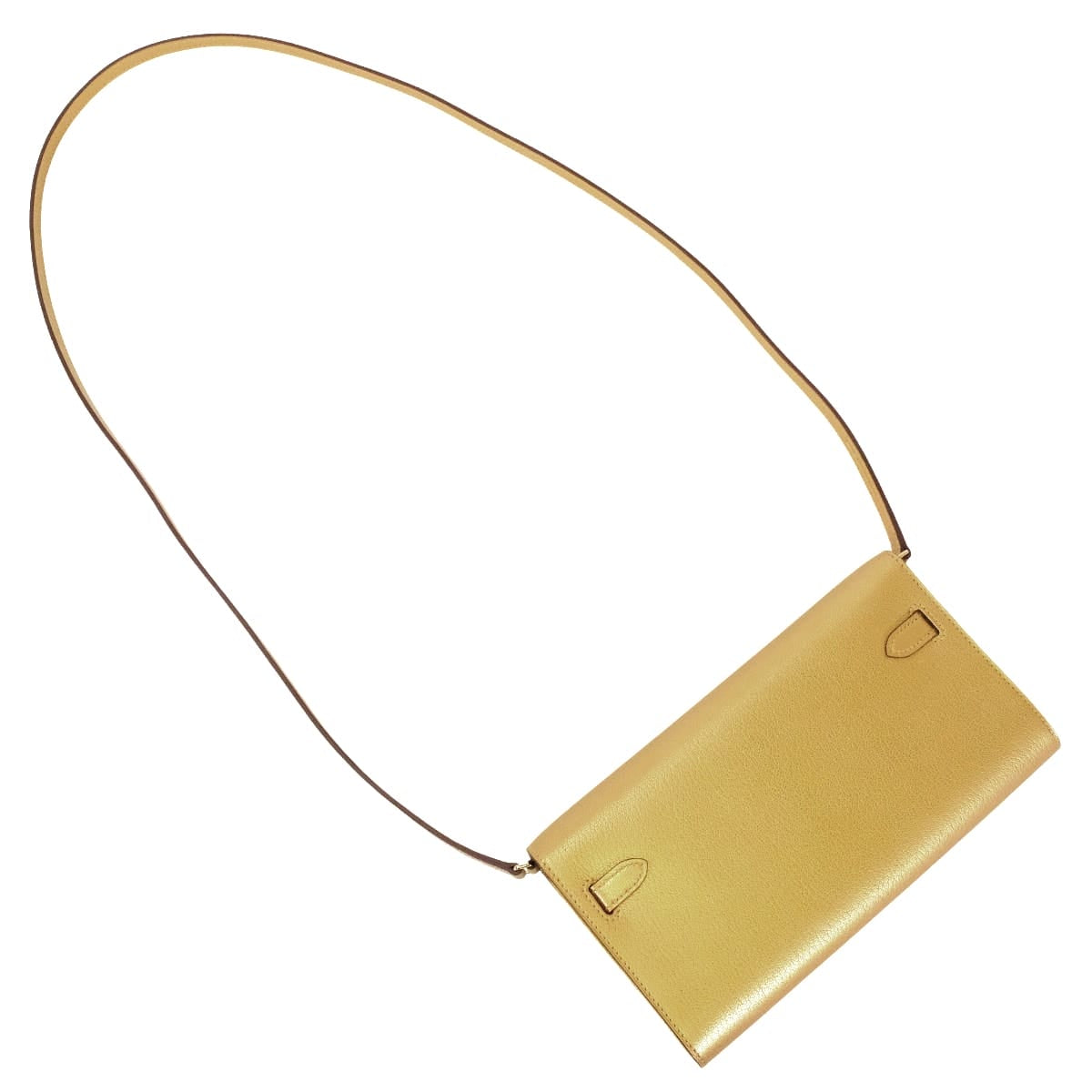 HERMES long wallet Kelly Wallet Long To Go New Dore (Metallic Gold) Chevre Chamkila Gold HW Stamp G[BRAND NEW][Authentic]