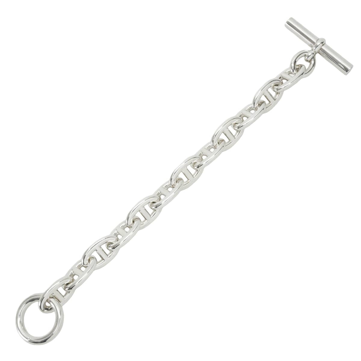 HERMES bracelet Chaine D'ancre TGM 12 Links Silver Silver925 (SV925 Ag925)[EXCELLENT][Authentic]