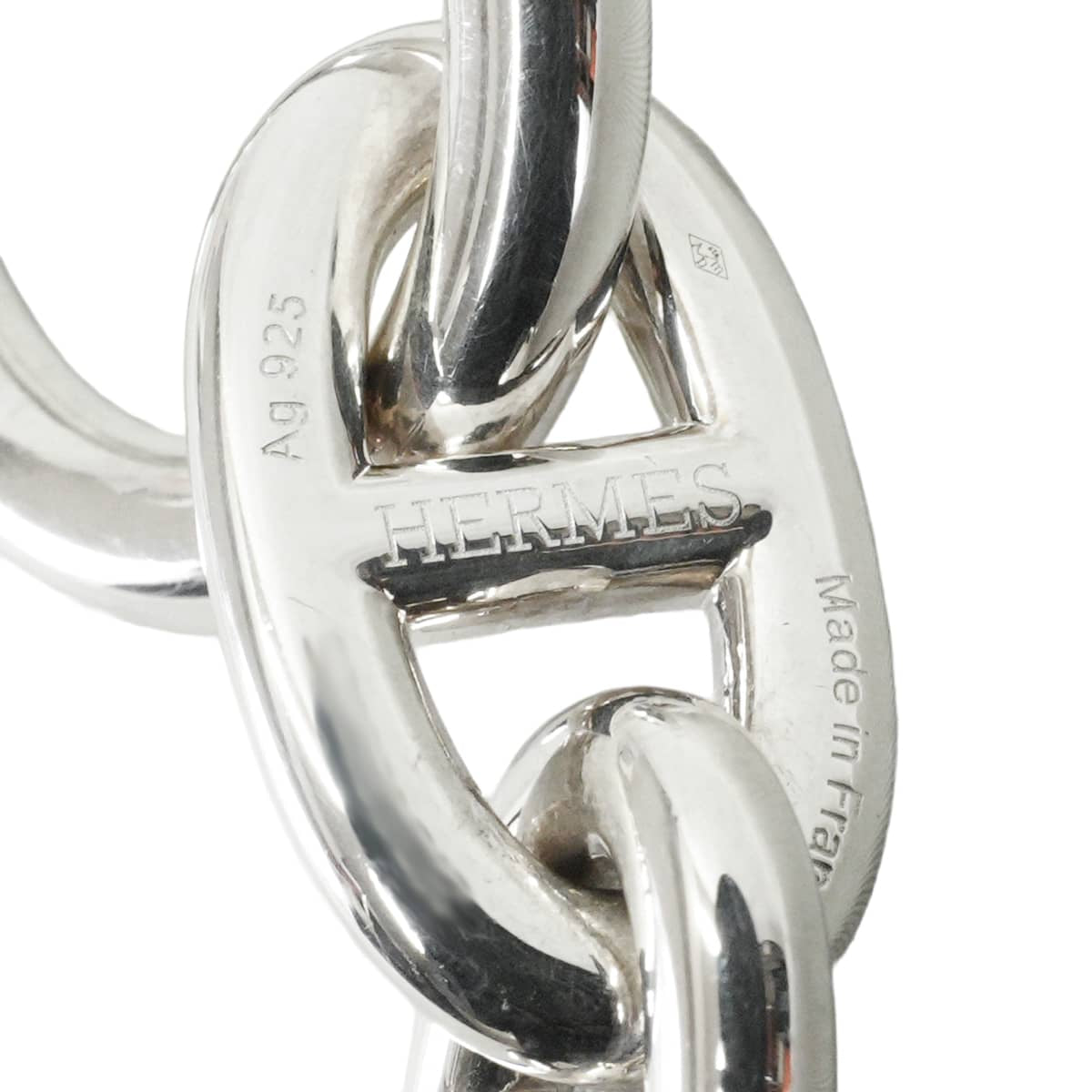 HERMES bracelet Chaine D'ancre TGM 12 Links Silver Silver925 (SV925 Ag925)[EXCELLENT][Authentic]