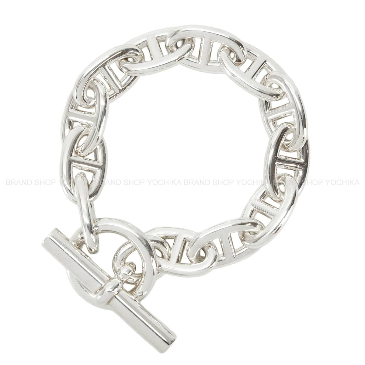 HERMES bracelet Chaine D'ancre TGM 12 Links Silver Silver925 (SV925 Ag925)[EXCELLENT][Authentic]