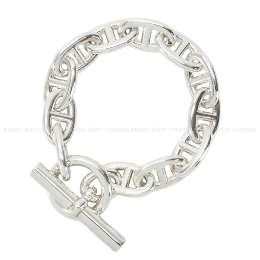 HERMES bracelet Chaine D'ancre TGM 12 Links Silver Silver925 (SV925 Ag925)[EXCELLENT][Authentic]