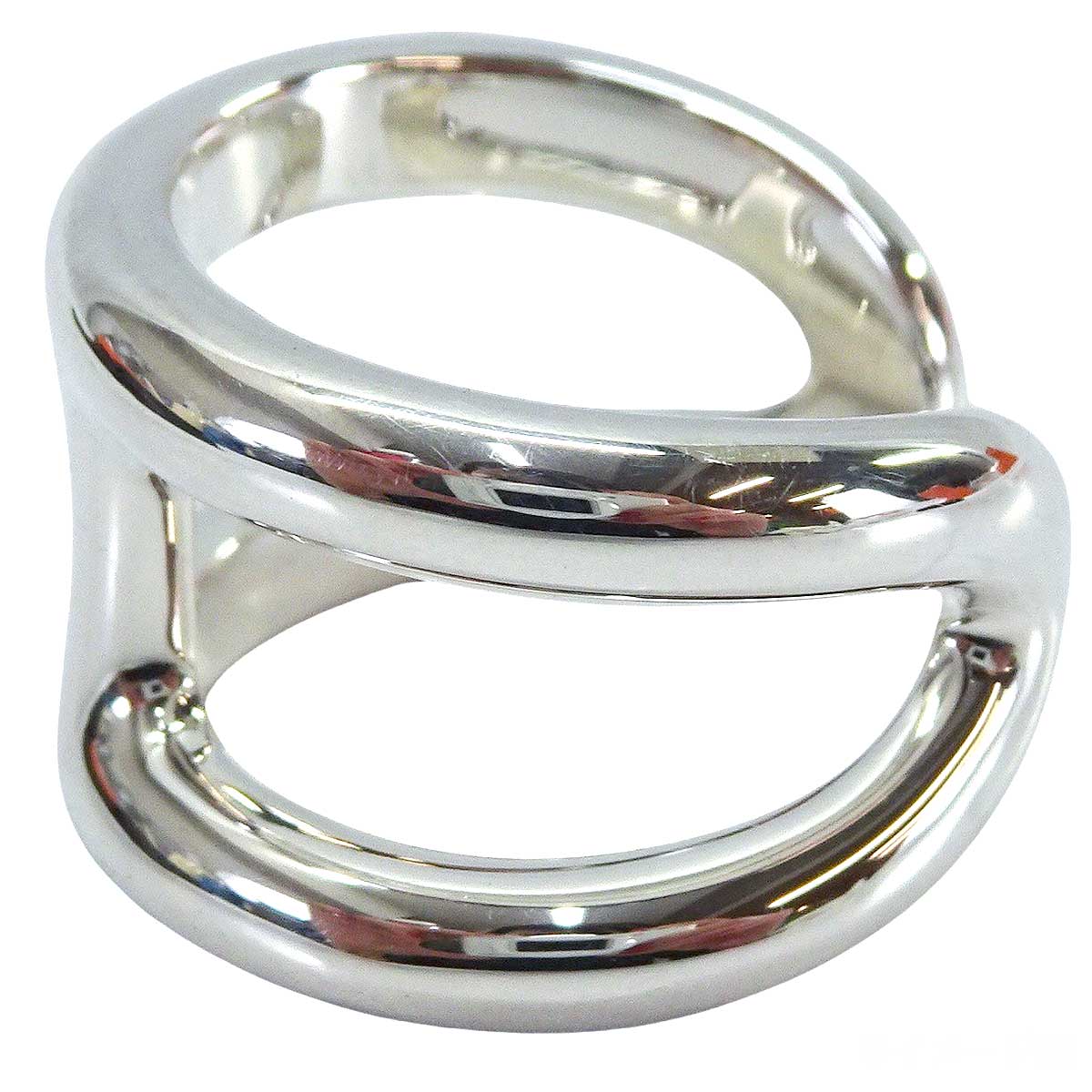 HERMES ring Osmose GM Silver Silver925 (SV925 Ag925) #63[BRAND NEW][Authentic]