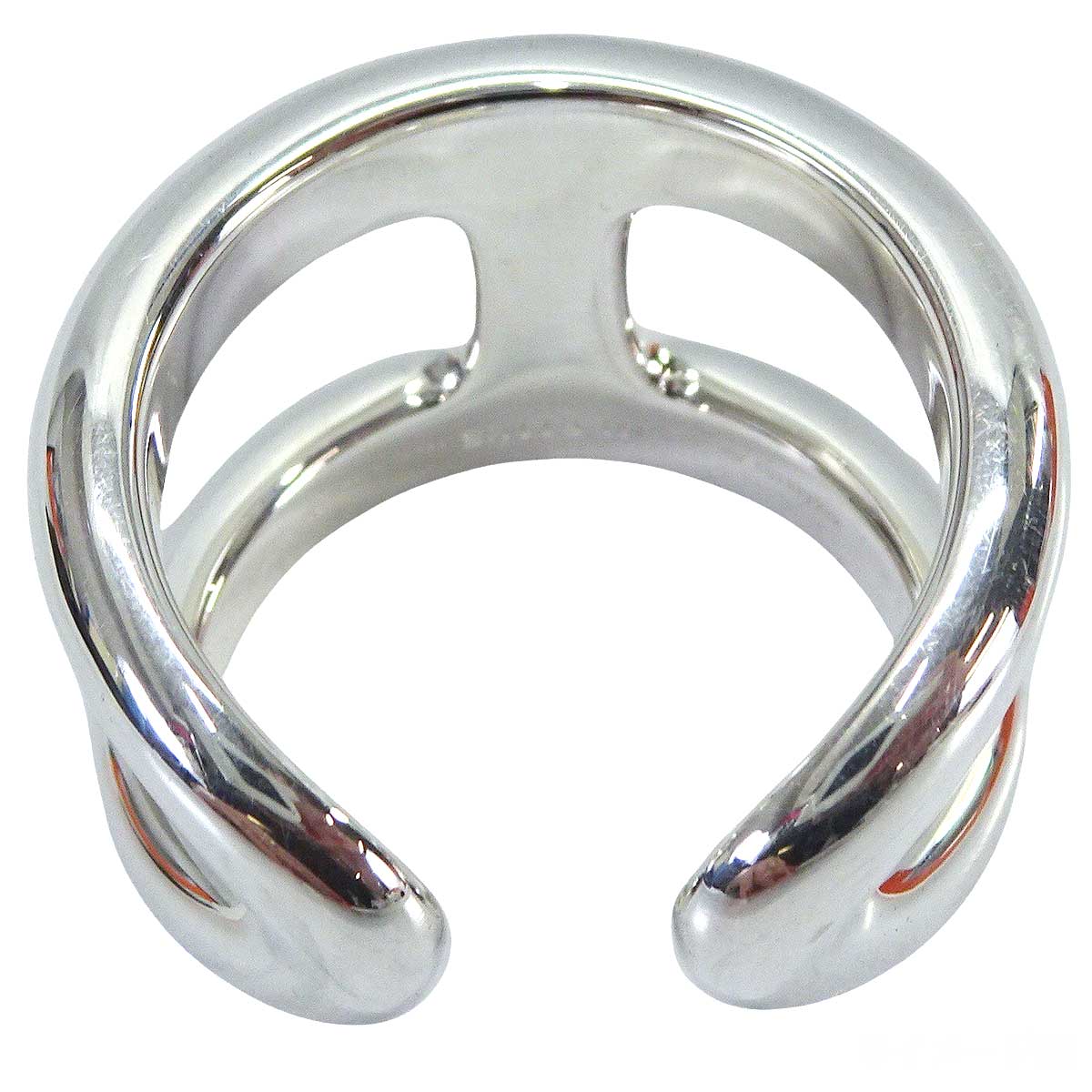 HERMES ring Osmose GM Silver Silver925 (SV925 Ag925) #63[BRAND NEW][Authentic]
