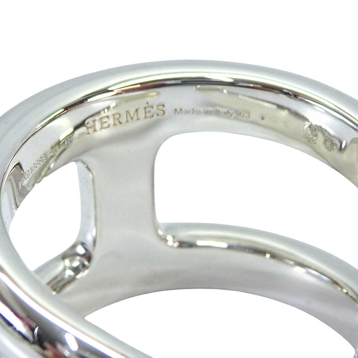 HERMES ring Osmose GM Silver Silver925 (SV925 Ag925) #63[BRAND NEW][Authentic]