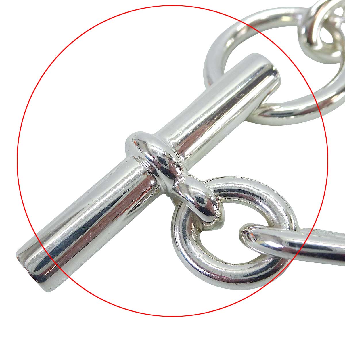 [Pre-loved] HERMES bracelet Chaine D'ancre MM 13 Links Silver925 (SV925 Ag925)[USED SA][Authentic]