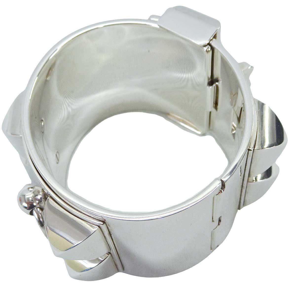 [Pre-loved] HERMES bangle COLLIER DE CHIEN Silver Silver925 (SV925 Ag925)[USED SA][Authentic]