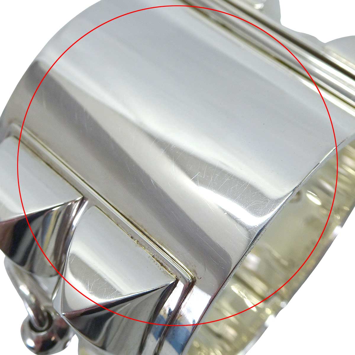 [Pre-loved] HERMES bangle COLLIER DE CHIEN Silver925 (SV925 Ag925)[USED SA][Authentic]