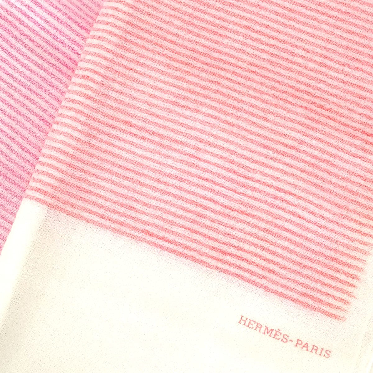 2022SS HERMES Stall ETOLE HORIZON Blanc (White)/Red/Purple/Pink Cashmere H269088S[EXCELLENT][Authentic]