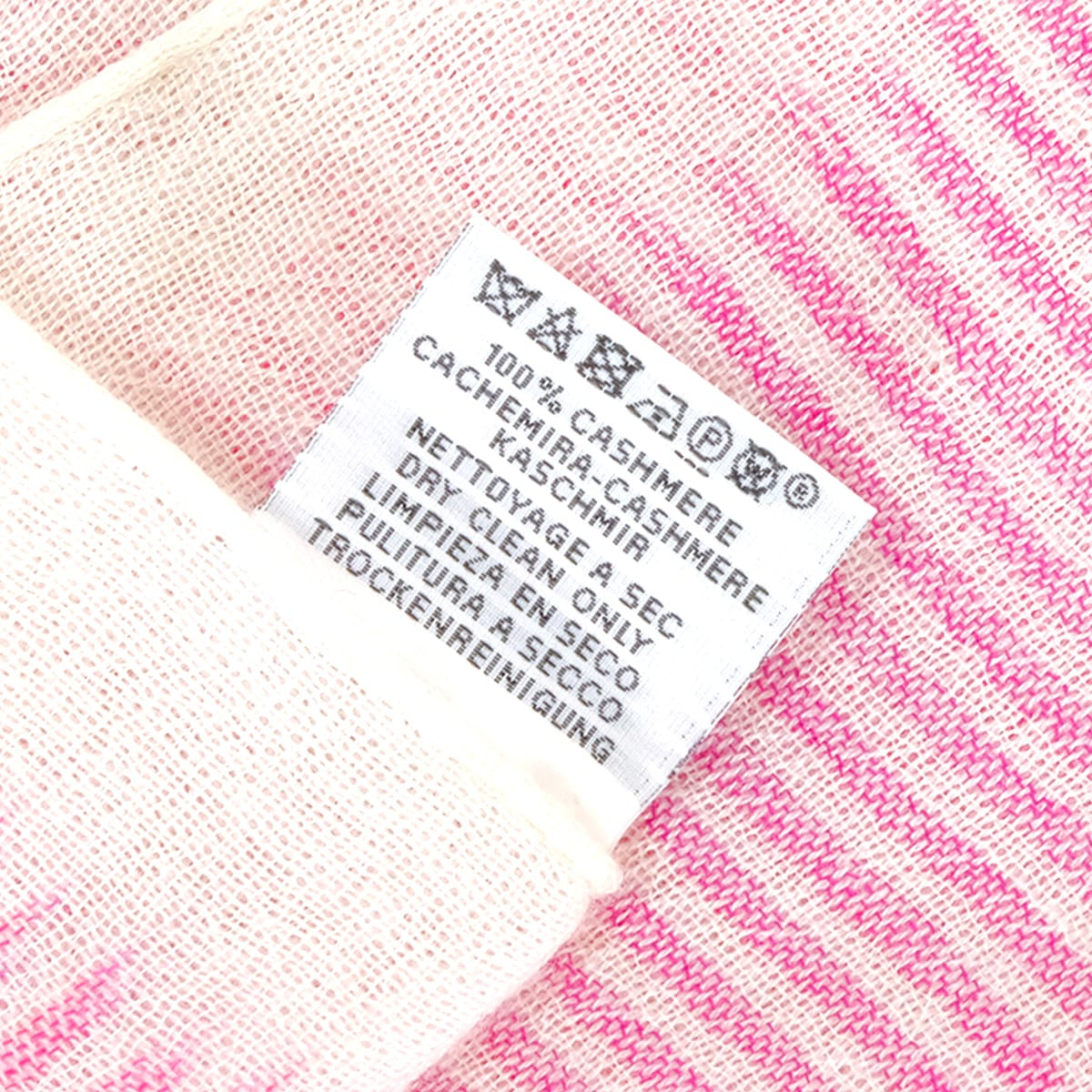 2022SS HERMES Stall ETOLE HORIZON Blanc (White)/Red/Purple/Pink Cashmere H269088S[EXCELLENT][Authentic]