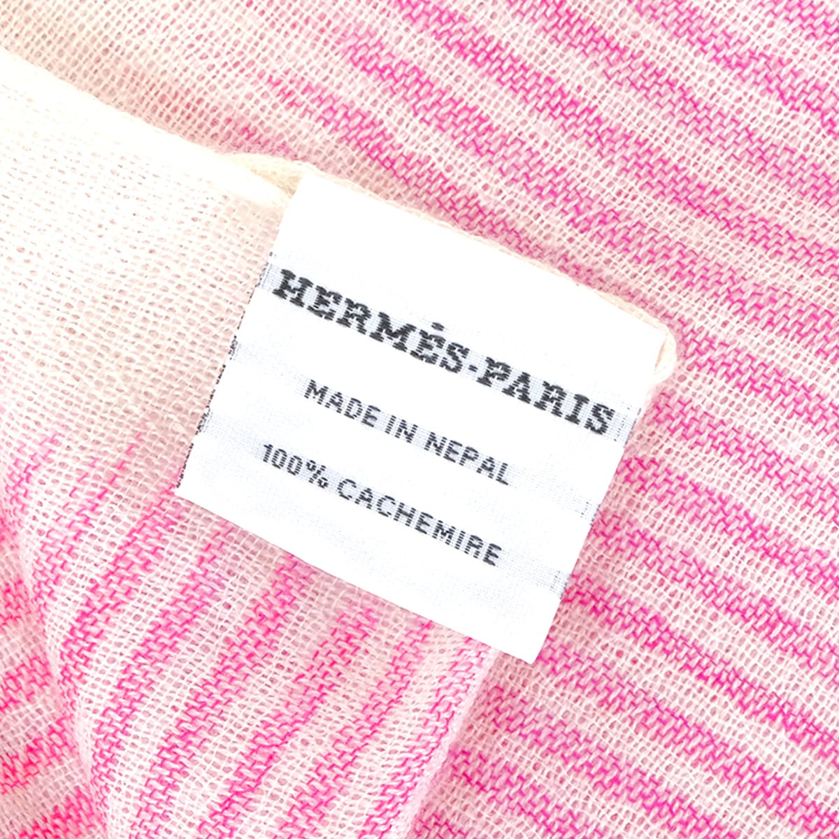2022SS HERMES Stall ETOLE HORIZON Blanc (White)/Red/Purple/Pink Cashmere H269088S[EXCELLENT][Authentic]