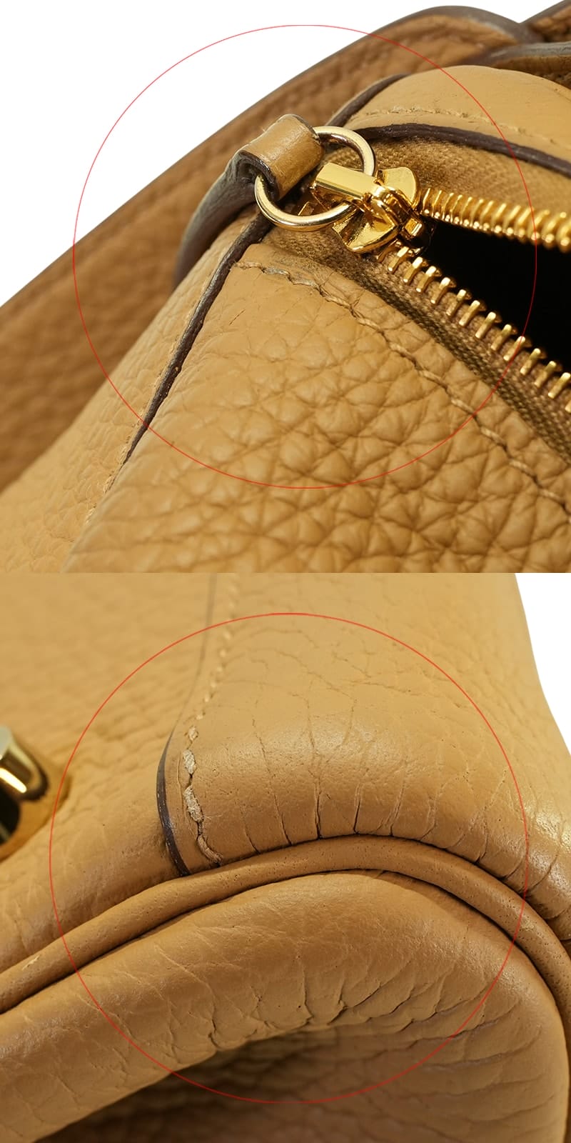 [Pre-loved] HERMES Shoulder bag Lindy 26 Biscuit Taurillon Clemence Gold HW Stamp B[LIKE NEW][Authentic]
