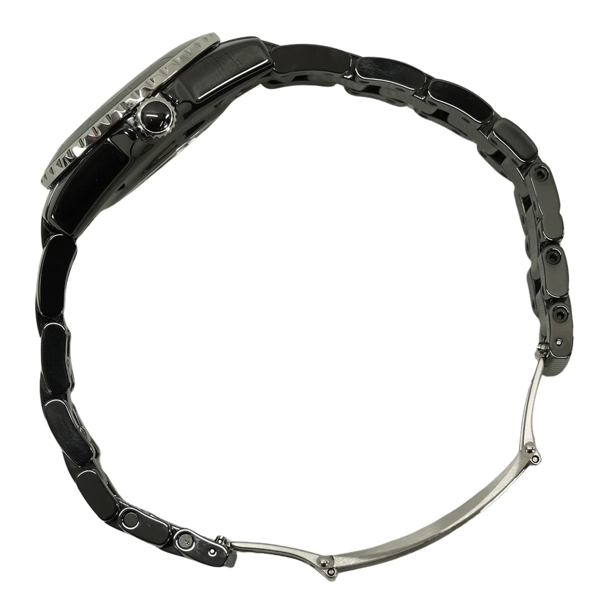 [Pre-loved] CHANEL Watches J12 UNI 33mm quartz Noir (Black) Ceramic/Stainless steel H5695[LIKE NEW][Authentic]