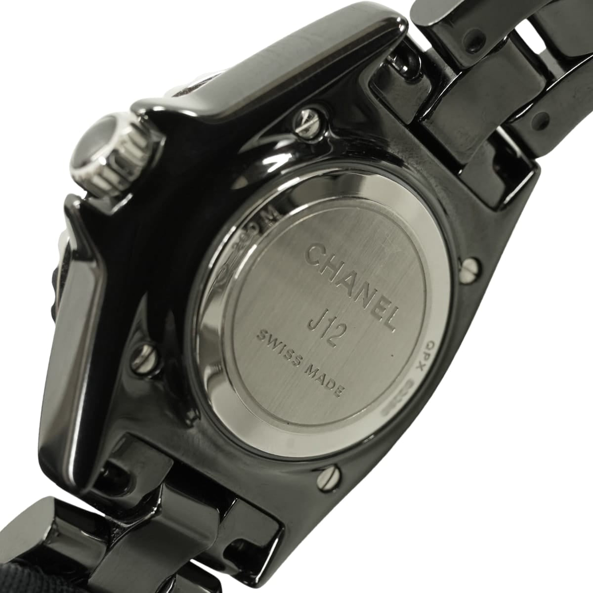 [Pre-loved] CHANEL Watches J12 UNI 33mm quartz Noir (Black) Ceramic/Stainless steel H5695[LIKE NEW][Authentic]
