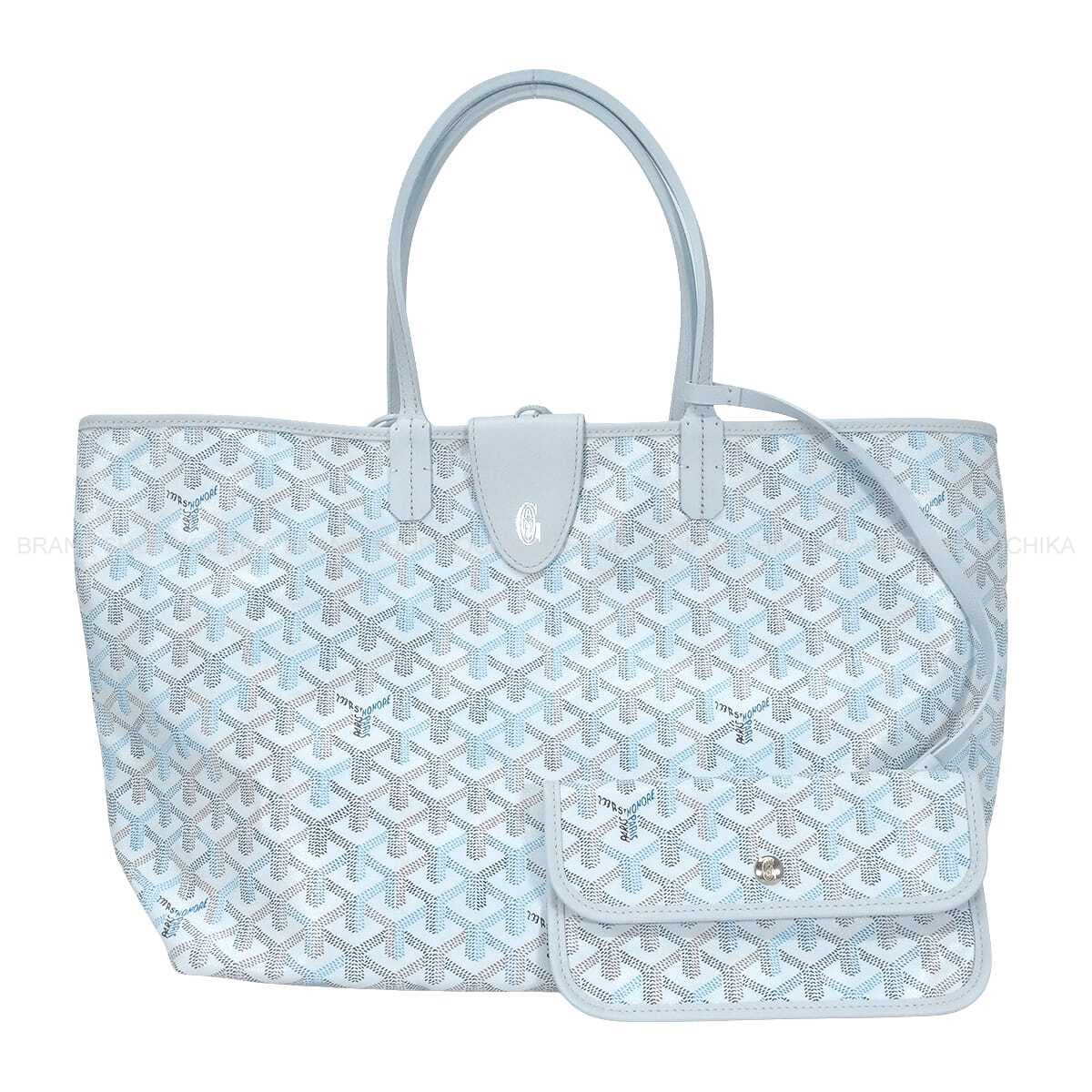 2026 Limited Edition Colour GOYARD tote bag SAINT LOUI PM MulticolorPolar Blue PVC coated canvas Silver HW[EXCELLENT][Authentic]