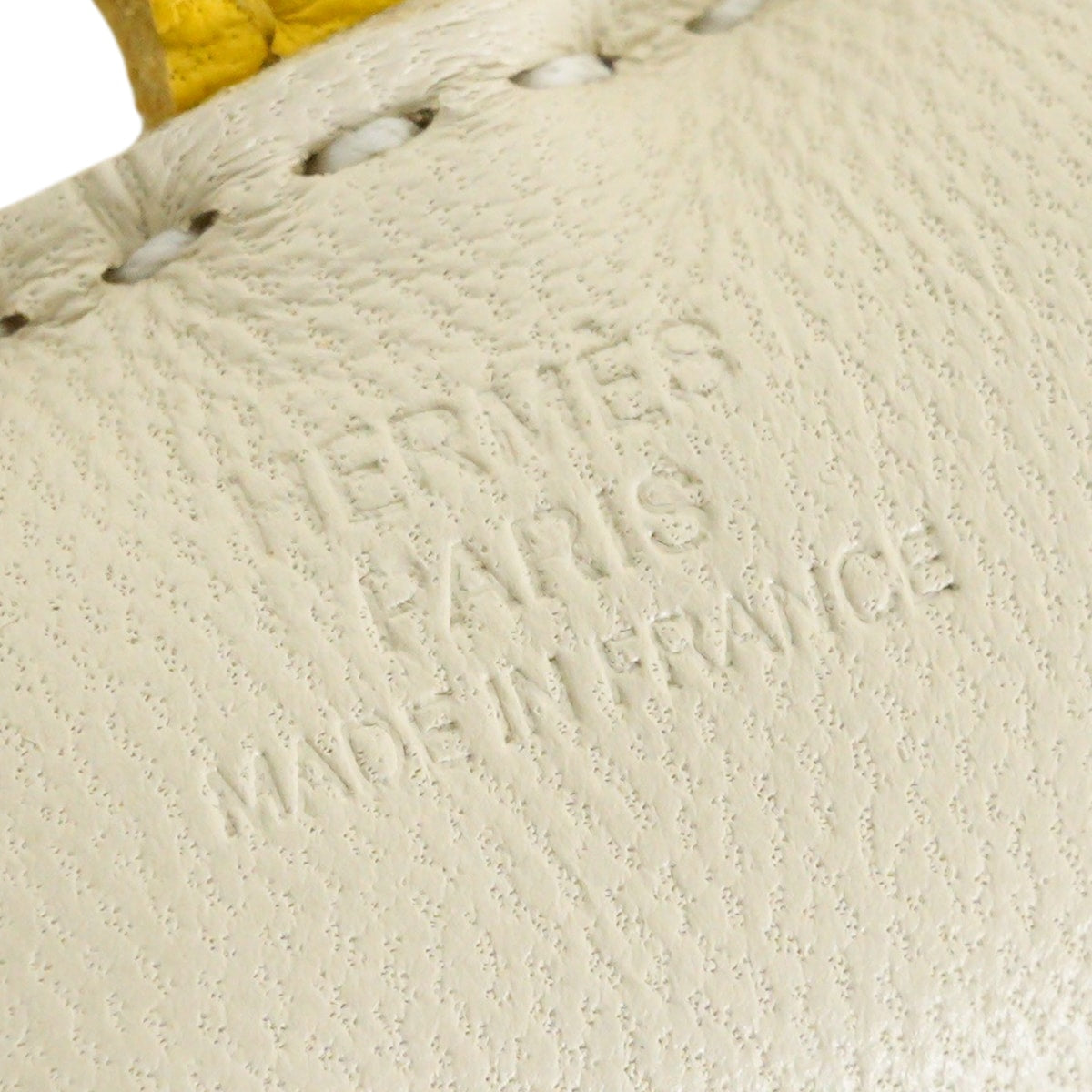 HERMES bag charm Rodeo Robeo Plush PM Craie/Terre/Jaune de Naples Agneau Milo/Veau Swift Stamp G[BRAND NEW][Authentic]