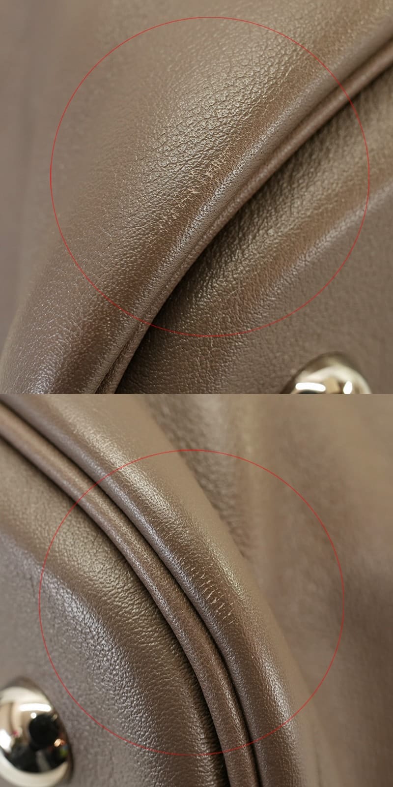 [Pre-loved] HERMES Handbag Bolide Relax 40 Etain Veau Sikkim Silver HW Stamp T[USED SA][Authentic]