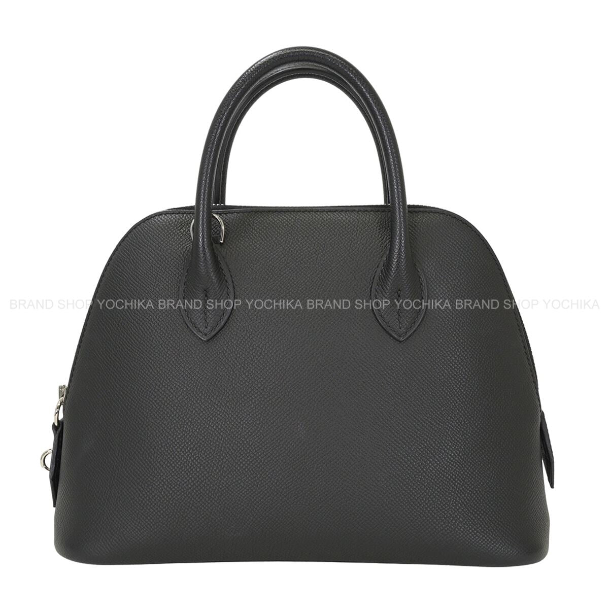 [Pre-loved] HERMES Shoulder bag Bolide1923 25 Noir (Black) Veau Epsom Silver HW Stamp B[LIKE NEW][Authentic]