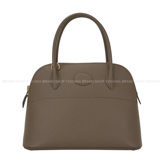 [Pre-loved] HERMES Shoulder bag Bolide27 Etain Veau Epsom Gold HW Stamp C[LIKE NEW][Authentic]