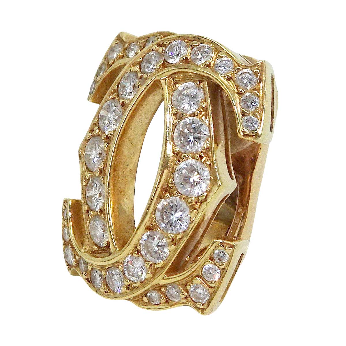 [Pre-loved] CARTIER earrings Vintage Penelope Gold K18YG/Diamond[USED SA][Authentic]