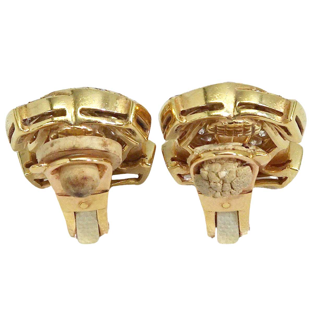 [Pre-loved] CARTIER earrings Vintage Penelope Gold K18YG/Diamond[USED SA][Authentic]