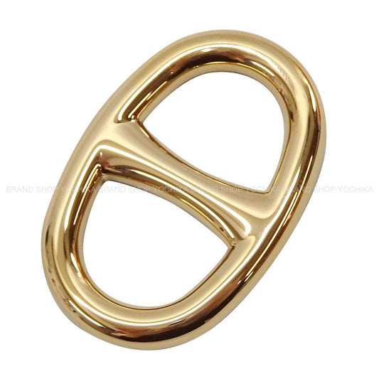 HERMES Scarf ring Chaine D'ancre 90 Perm brass Gold HW[EXCELLENT][Authentic]