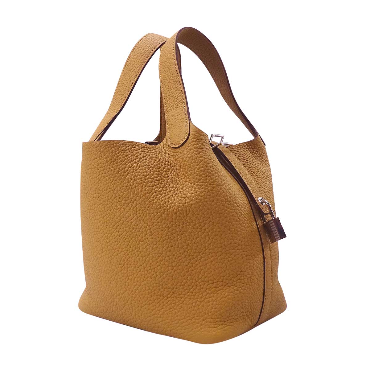 HERMES Handbag Picotin Lock 18 PM Biscuit Taurillon Clemence Silver HW Stamp K[BRAND NEW][Authentic]