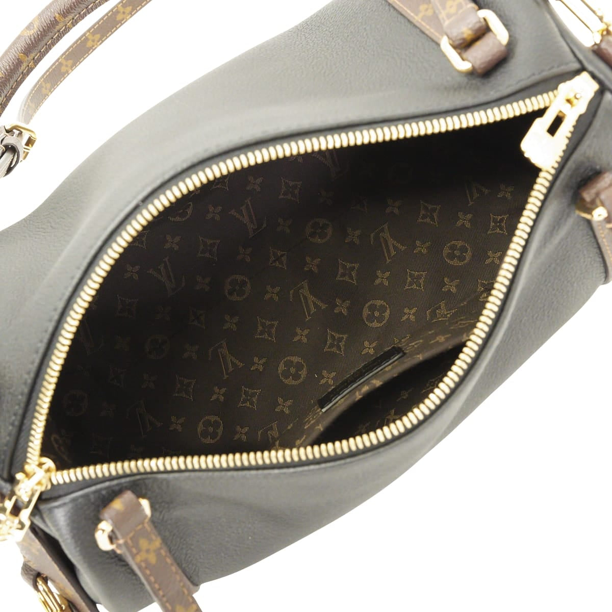 [Pre-loved] LOUIS VUITTON Shoulder bag Handbag 2-Way Express PM Noir (Black) Calfskin/Monogram Canvas Gold HW M26039[LIKE NEW][Authentic]