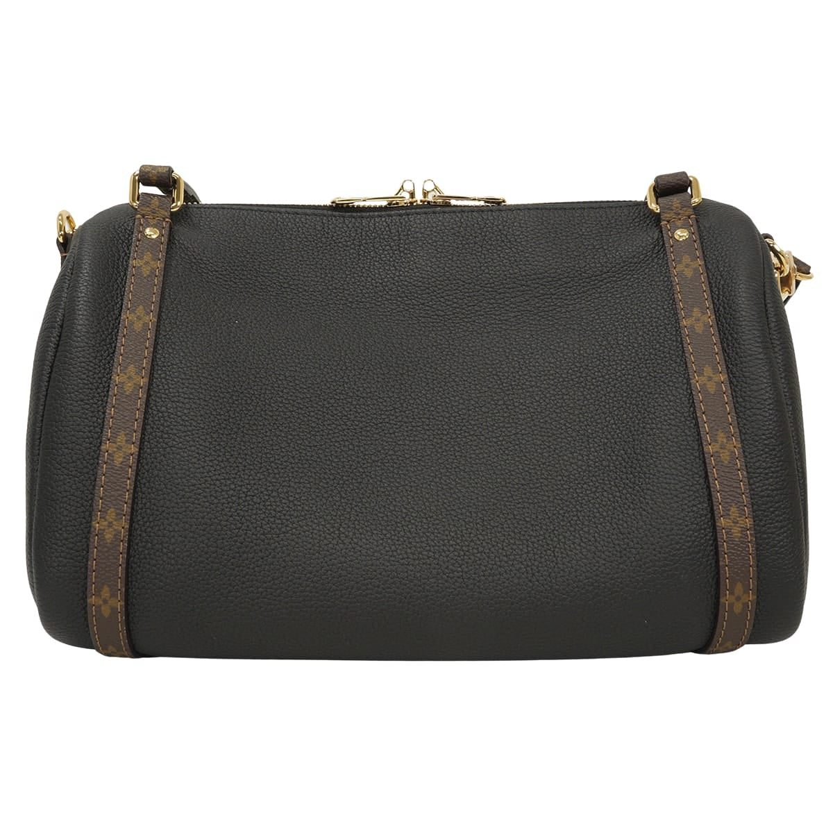 [Pre-loved] LOUIS VUITTON Shoulder bag Handbag 2-Way Express PM Noir (Black) Calfskin/Monogram Canvas Gold HW M26039[LIKE NEW][Authentic]