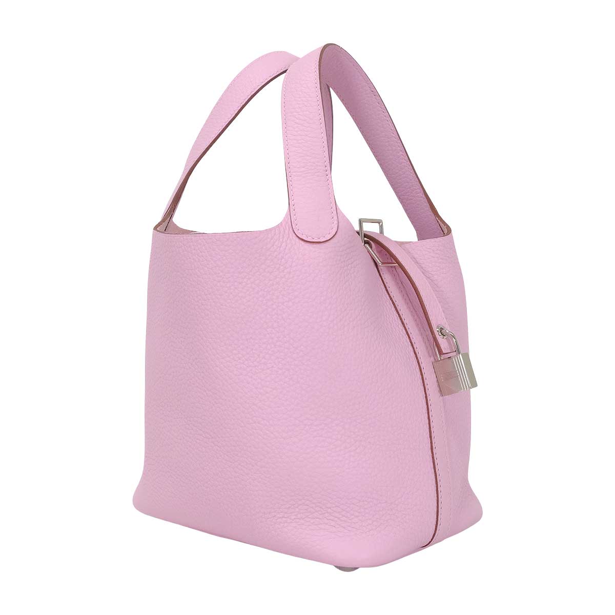 HERMES Handbag Picotin Lock 18 PM Mauve sylvestre Taurillon Clemence Silver HW Stamp Z[EXCELLENT][Authentic]