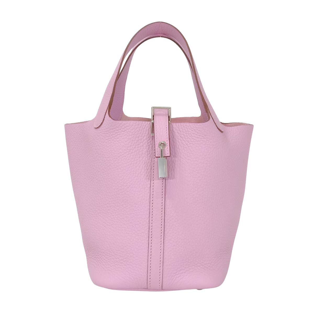 HERMES Handbag Picotin Lock 18 PM Mauve sylvestre Taurillon Clemence Silver HW Stamp Z[EXCELLENT][Authentic]