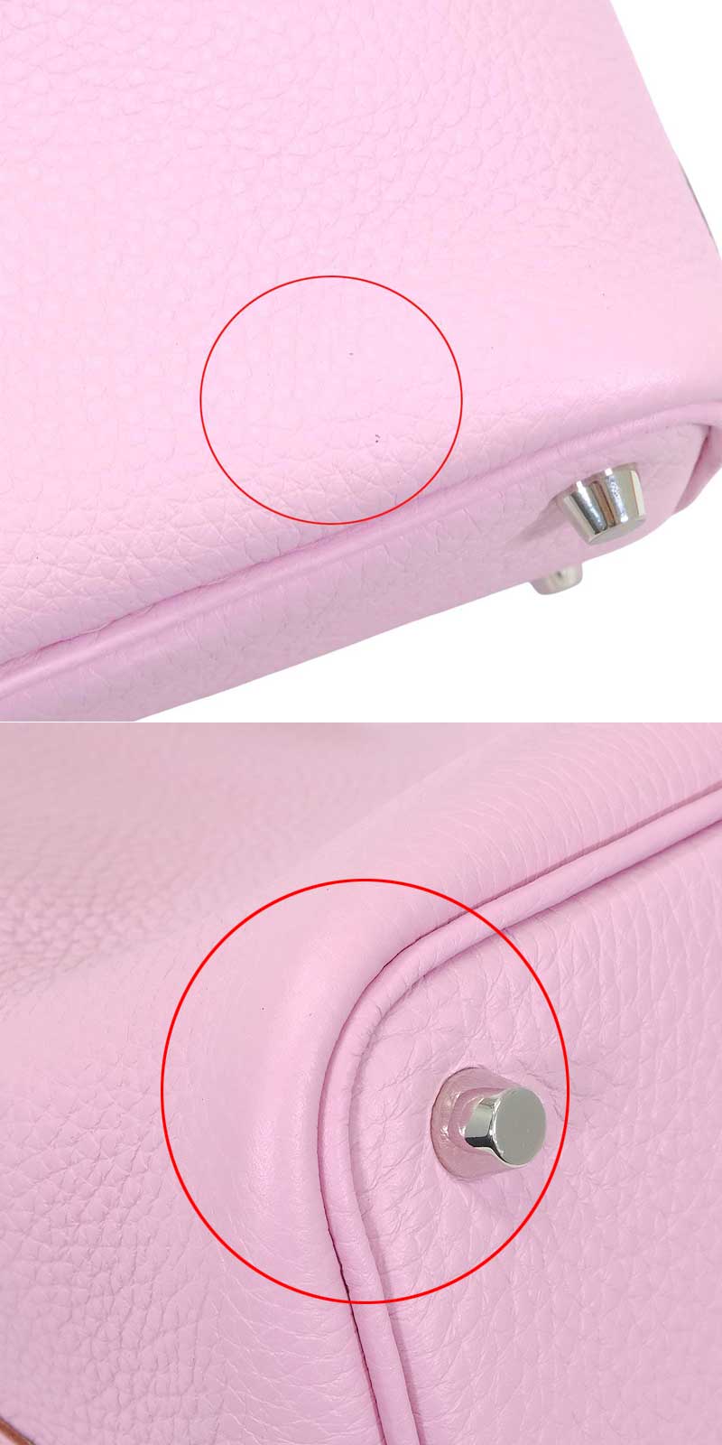 HERMES Handbag Picotin Lock 18 PM Mauve sylvestre Taurillon Clemence Silver HW Stamp Z[EXCELLENT][Authentic]