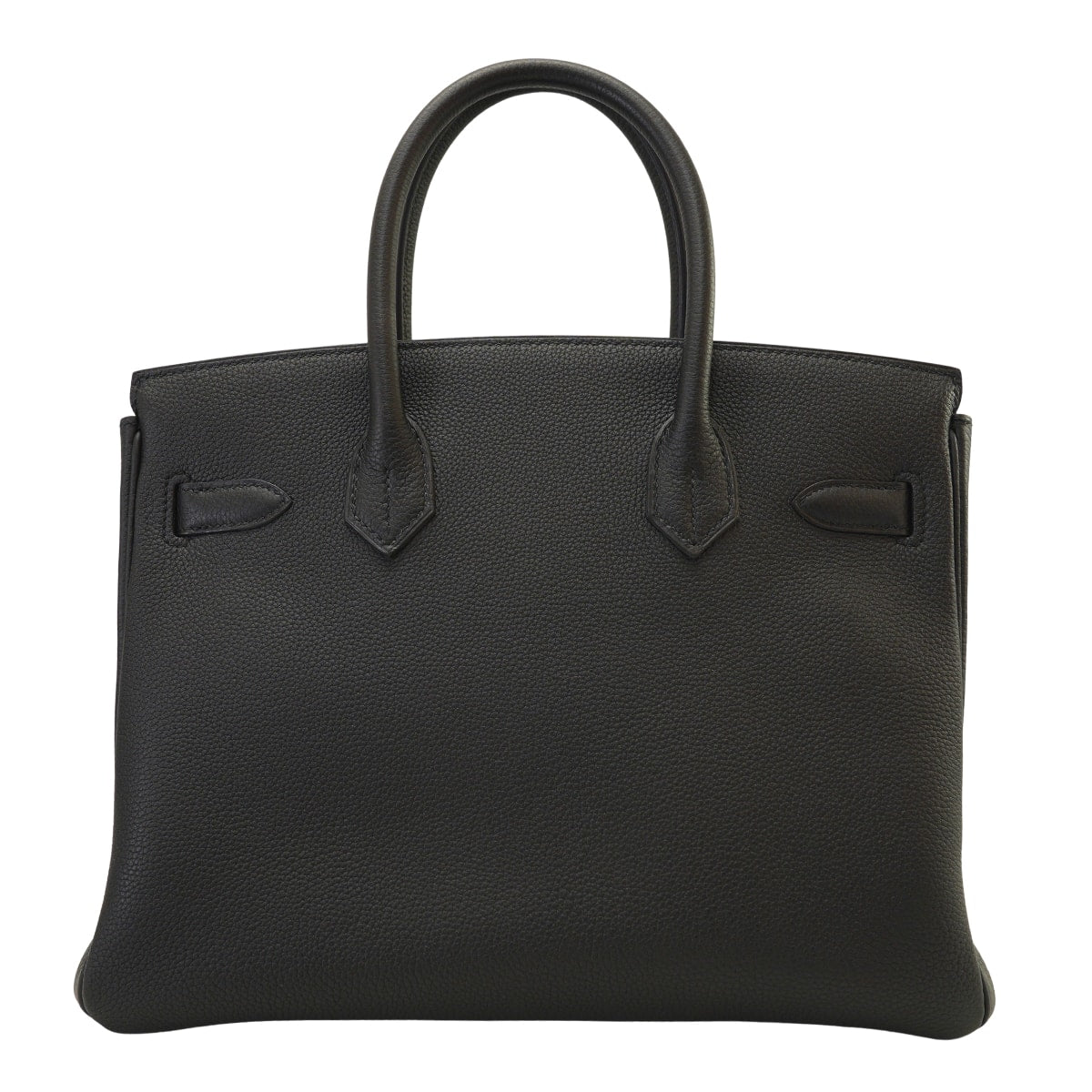 HERMES Handbag Birkin30 Noir (Black) Veau Togo Silver HW Stamp C[EXCELLENT][Authentic]