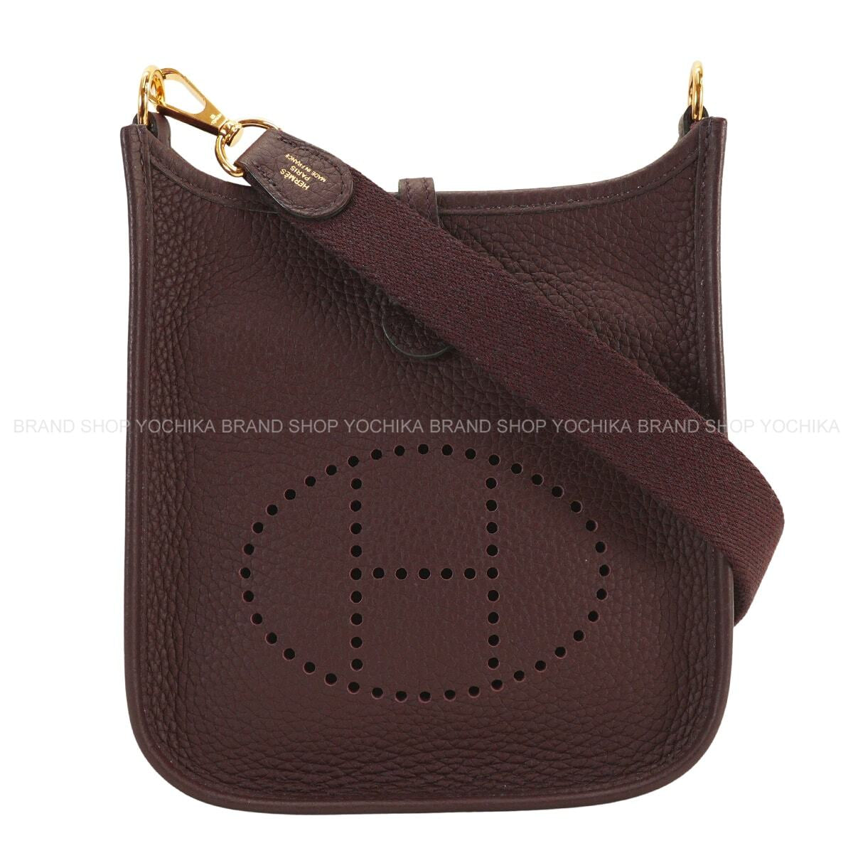 [Pre-loved] HERMES Shoulder bag Evelyne 16 TPM Rouge Sellier Taurillon Clemence Gold HW Stamp Z[LIKE NEW][Authentic]