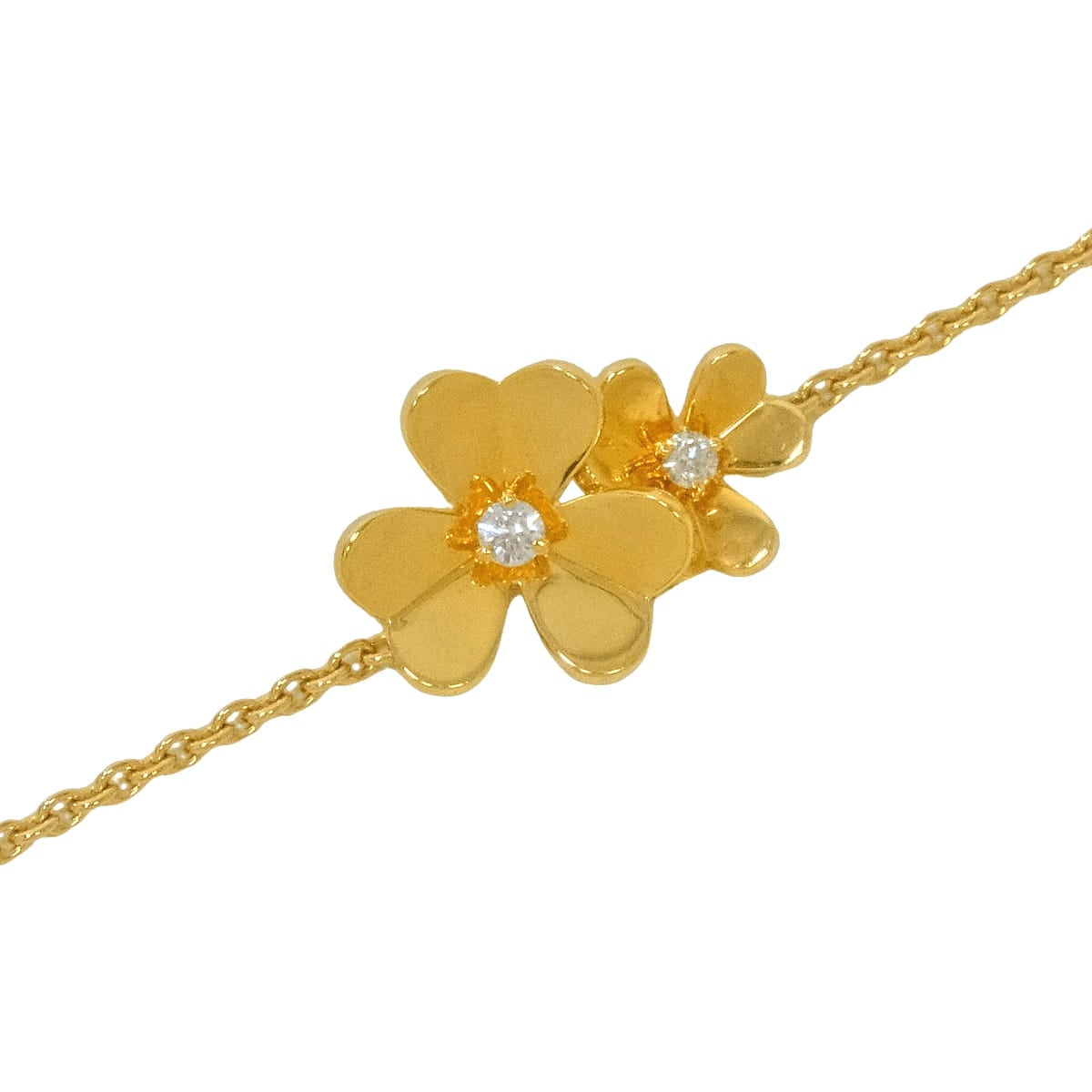 [Pre-loved] Van Cleef & Arpels necklace Frivole 9 flowers Gold K18YG/Diamond VCARD31500[LIKE NEW][Authentic]