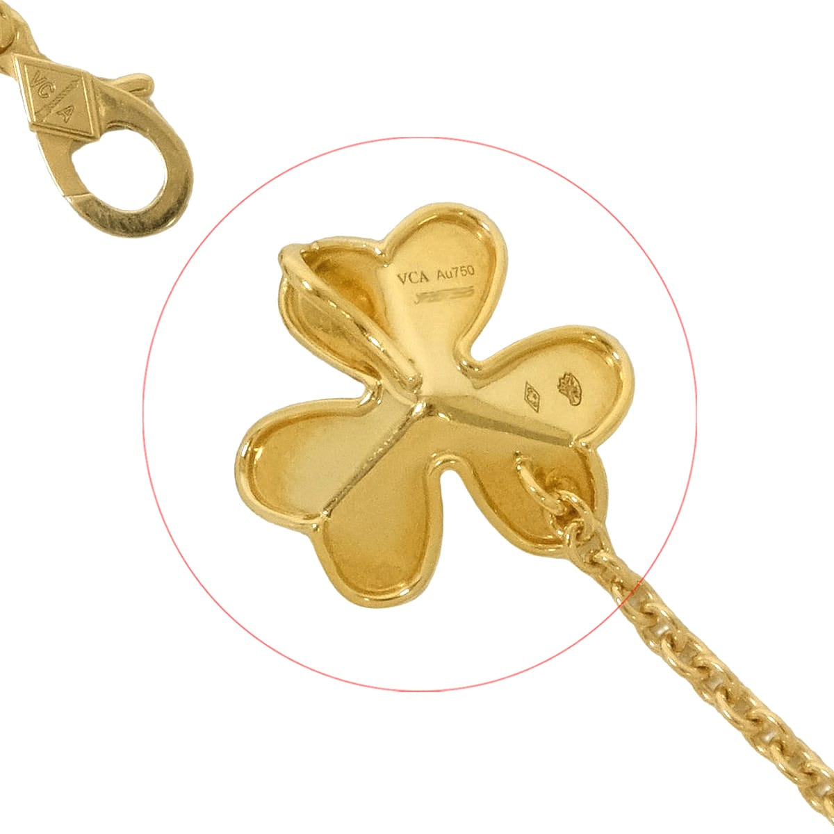 [Pre-loved] Van Cleef & Arpels necklace Frivole 9 flowers Gold K18YG/Diamond VCARD31500[LIKE NEW][Authentic]