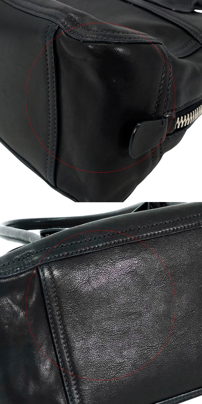 [Pre-loved] Miu Miu Handbag Vivante Regular Size Noir (Black) Nappa Leather Silver HW 5BB199[LIKE NEW][Authentic]