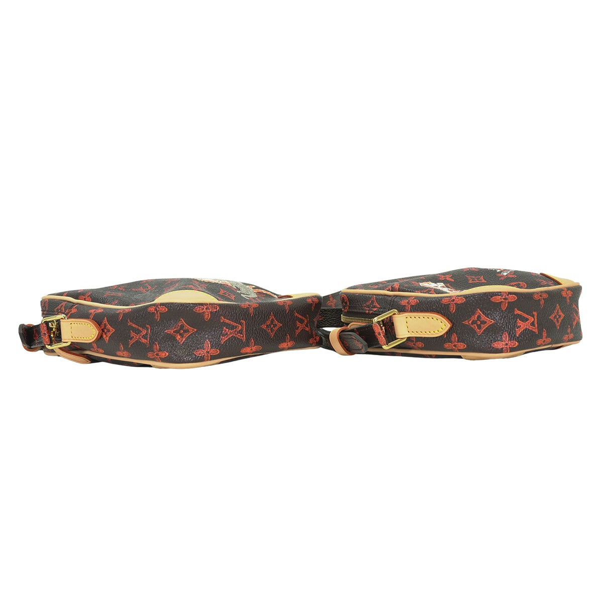 LOUIS VUITTON Shoulder bag Catogram Transformed Paname SetMarron Monogram Canvas Gold HW M44399[EXCELLENT][Authentic]