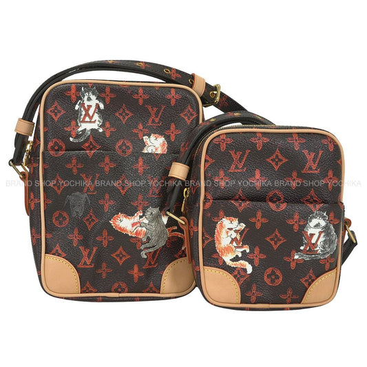 LOUIS VUITTON Shoulder bag Catogram Transformed Paname SetMarron Monogram Canvas Gold HW M44399[EXCELLENT][Authentic]