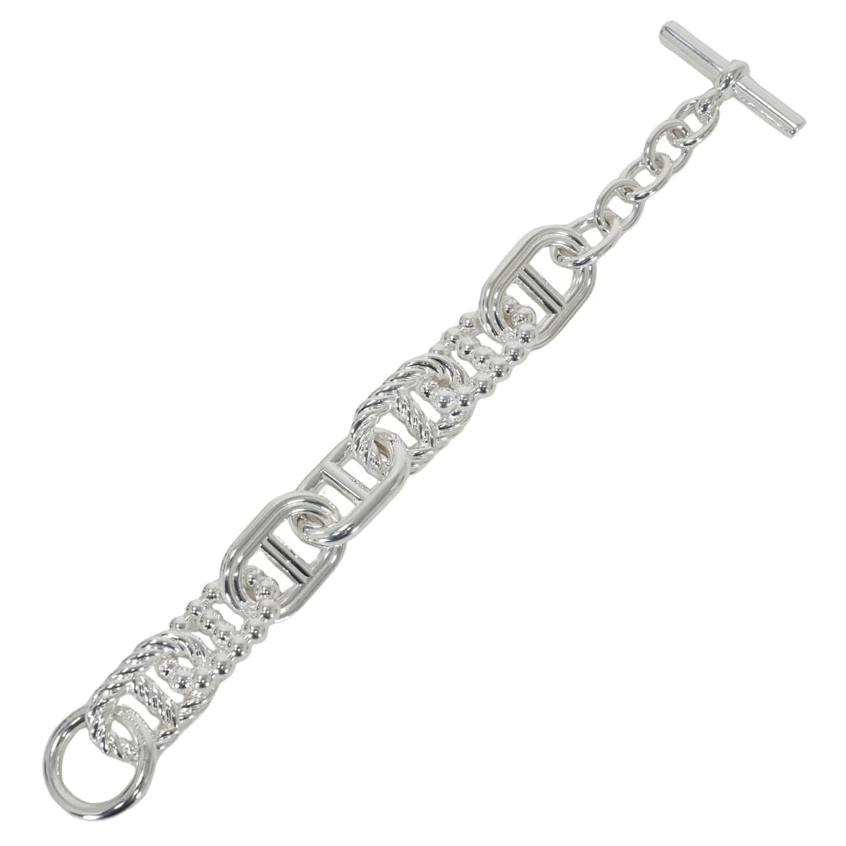 HERMES bracelet Chaine d'Ancre Alea 2 GM #17 Silver Silver925 (SV925 Ag925)[EXCELLENT][Authentic]