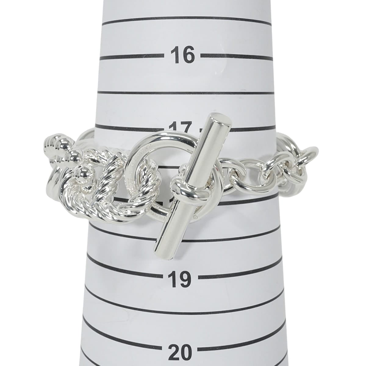 HERMES bracelet Chaine d'Ancre Alea 2 GM #17 Silver Silver925 (SV925 Ag925)[EXCELLENT][Authentic]