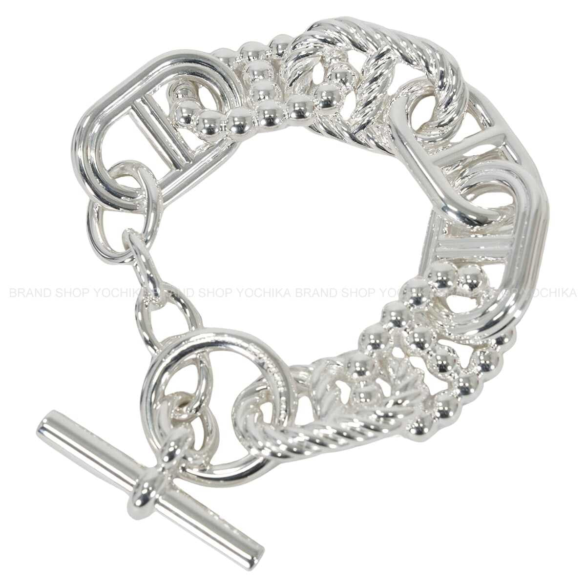 HERMES bracelet Chaine d'Ancre Alea 2 GM #17 Silver Silver925 (SV925 Ag925)[EXCELLENT][Authentic]