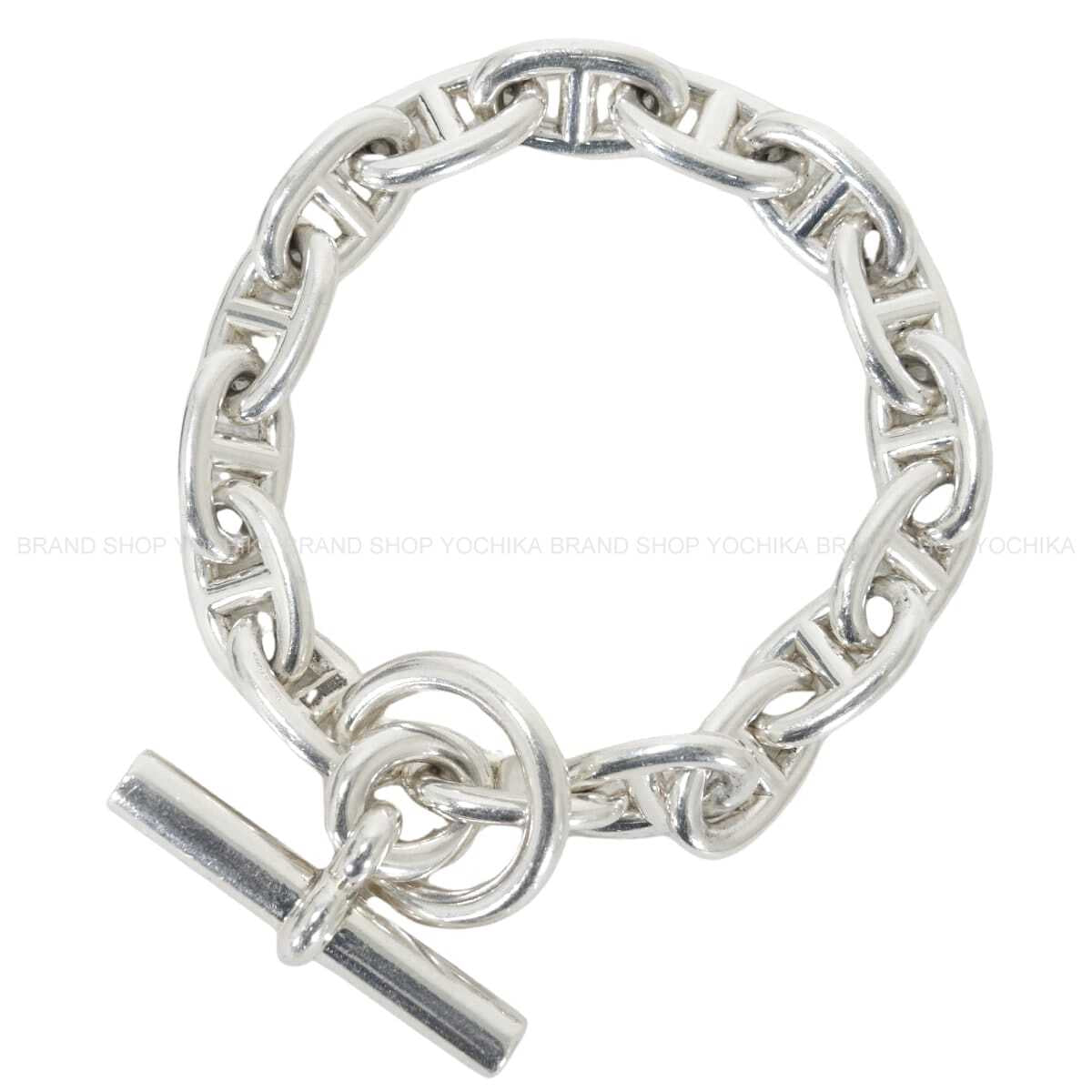 [Pre-loved] HERMES bracelet Chaine D'ancre MM 16 Links Silver Silver925 (SV925 Ag925)[USED A][Authentic]